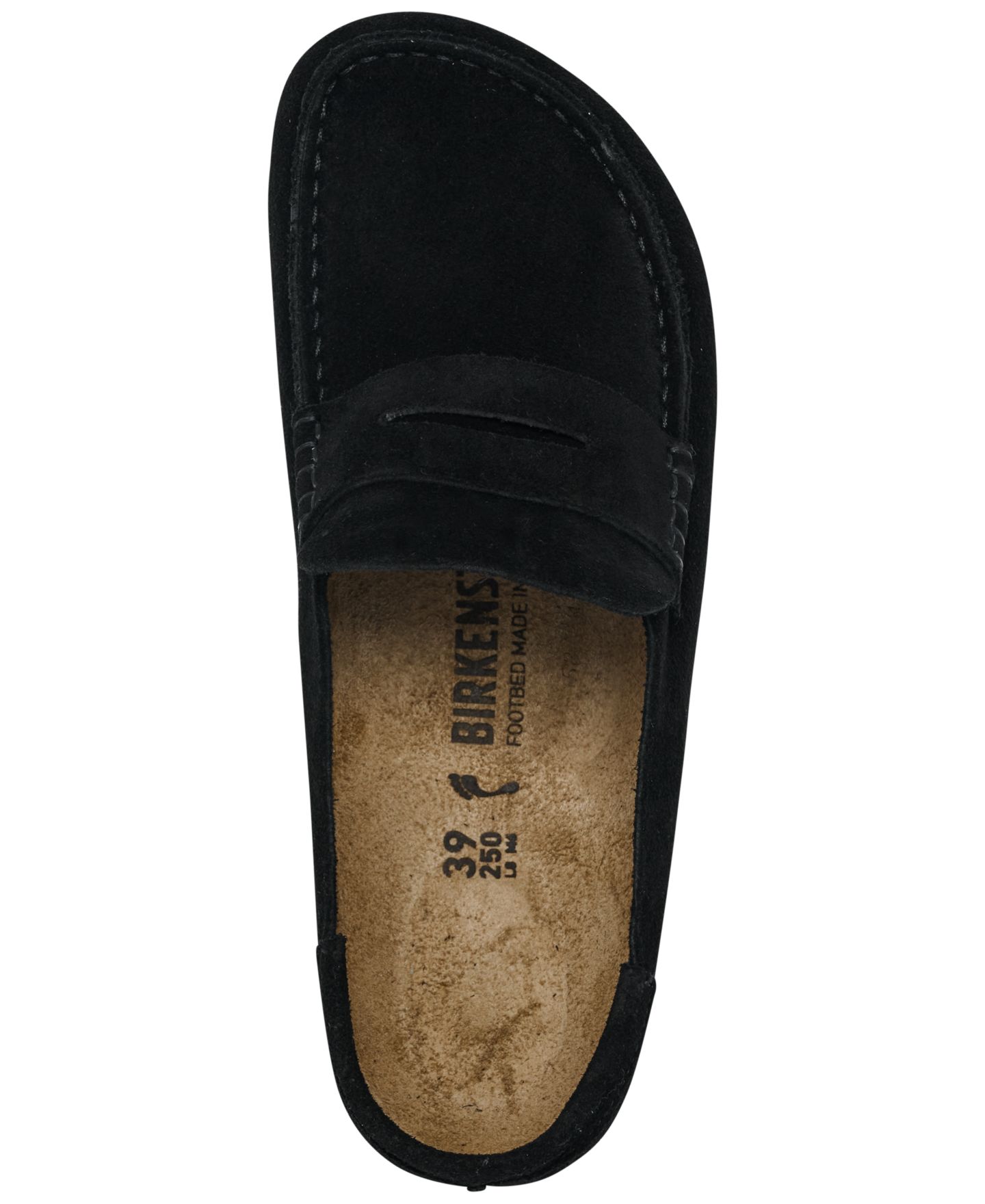 Женские сабо Birkenstock Naples Wrapped, цвет: Чёрный / Белый — фото 5