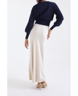 Women's Rosa Ribbed 100% Cashmere Sweater