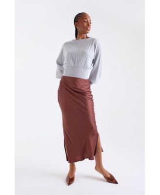 Women's Rosa Ribbed 100% Cashmere Sweater