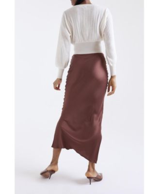 Women's Rosa Ribbed 100% Cashmere Sweater