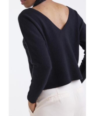 Women's Leyla Low Back 100% Cashmere Sweater