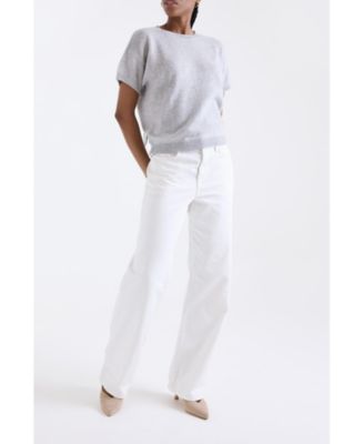 Women's Esme Short Sleeve 100% Cashmere Top