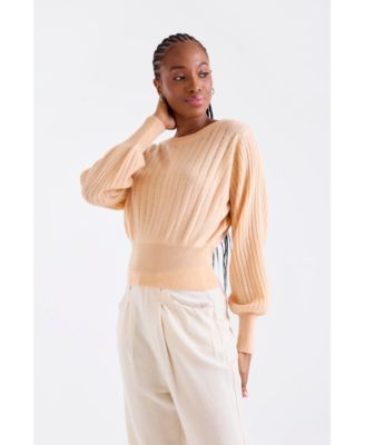 Women's Rosa Ribbed 100% Cashmere Sweater