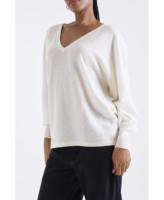 Women's Paros V-Neck 100% Cashmere Sweater