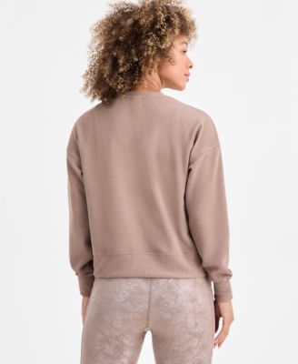 Women's Ribbed Knit Crewneck Sweatshirt, Macy's Exclusive