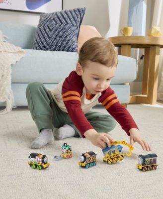 Construction Crew 5-Piece Diecast Metal Toy Train and Vehicle Set