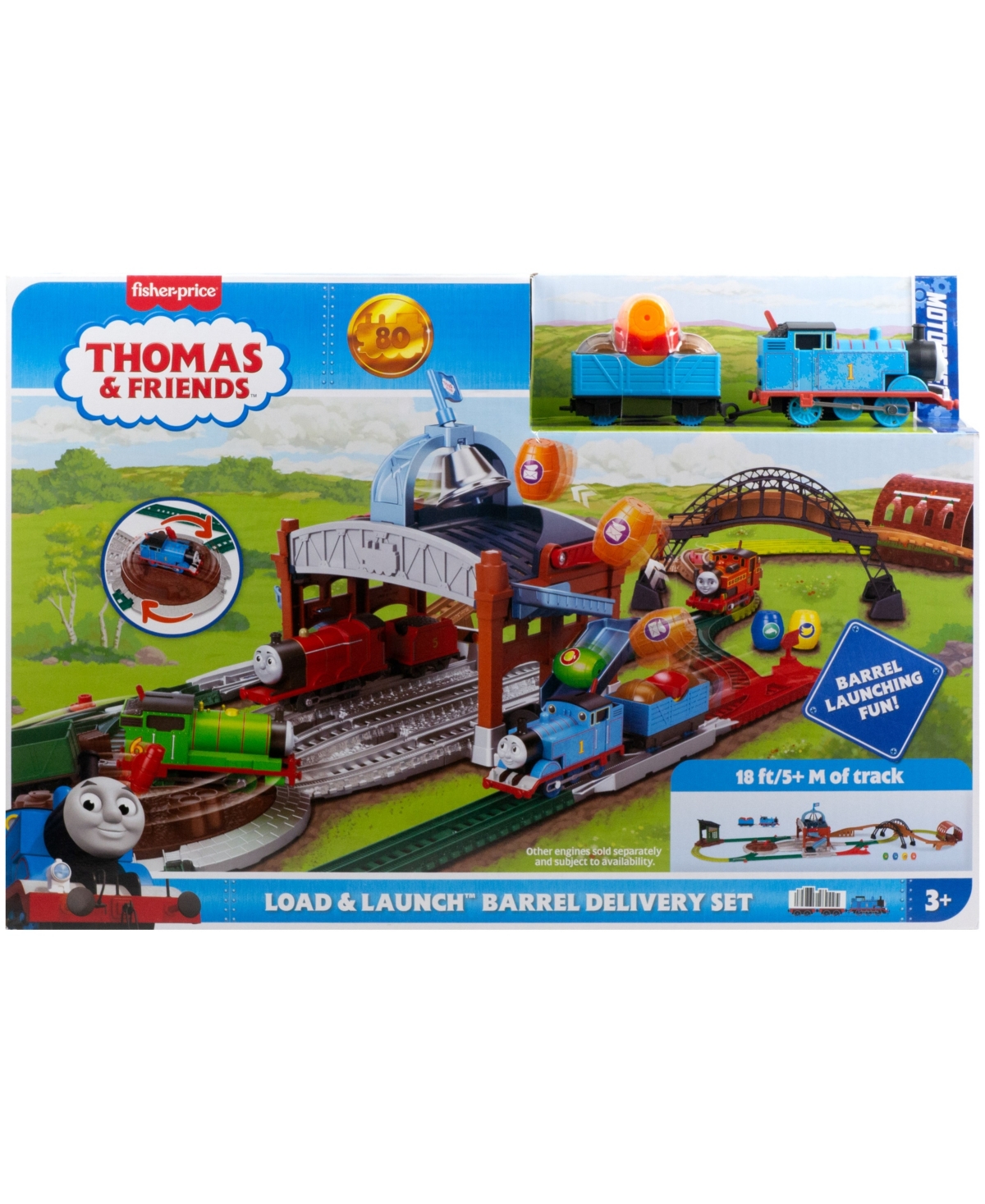 Thomas & Friends Load And Launch Barrel Delivery Set In Multi