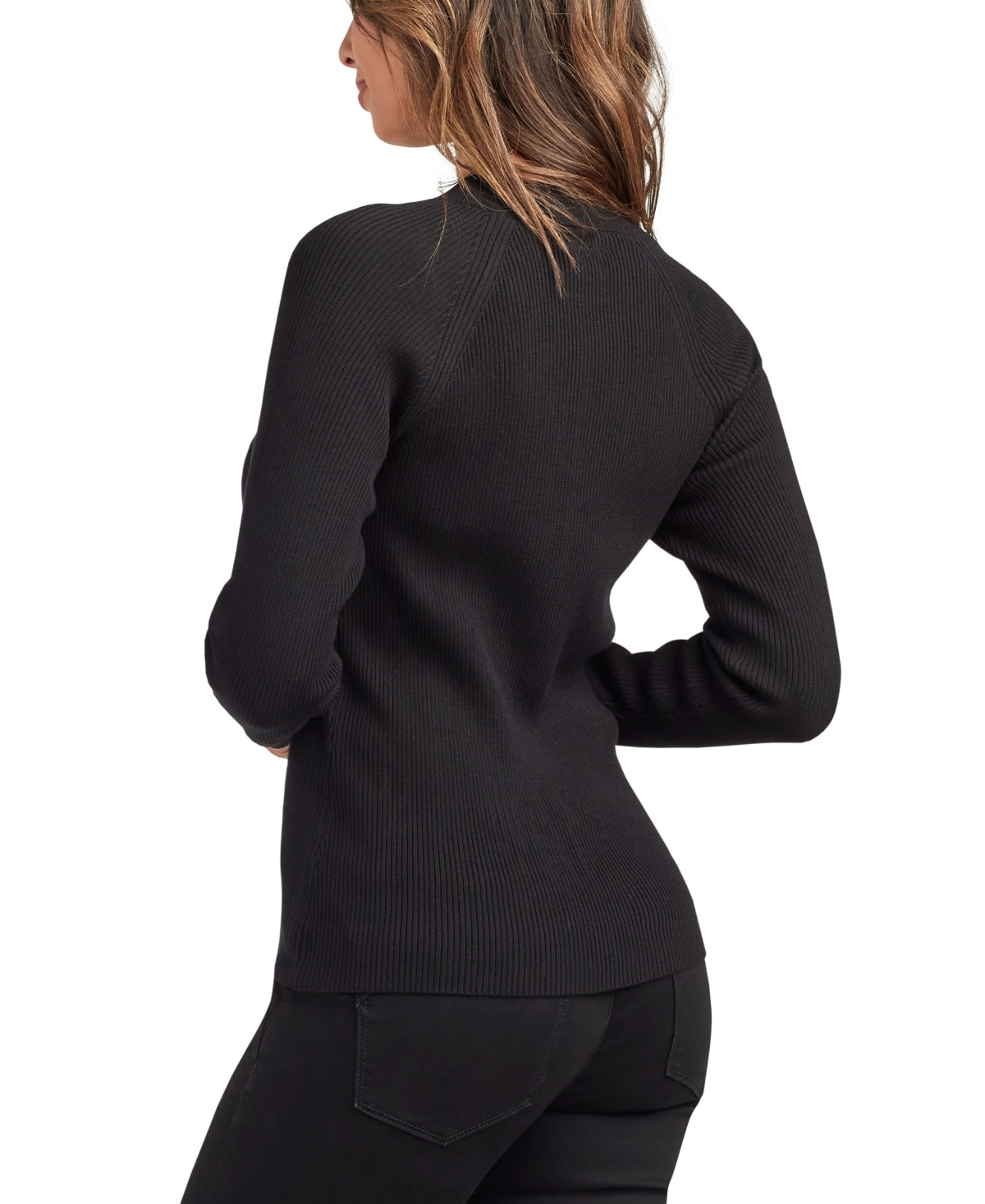 Bcx Juniors' Crewneck Pull On Sweater In Black