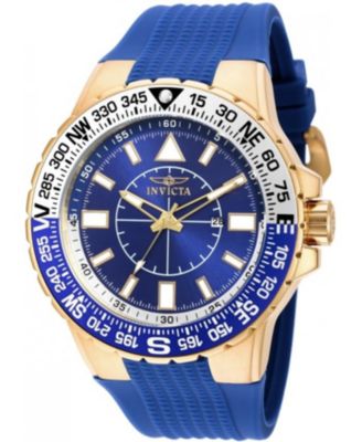 Men's 19270 Aviator  Quartz 3 Hand Blue Dial Watch