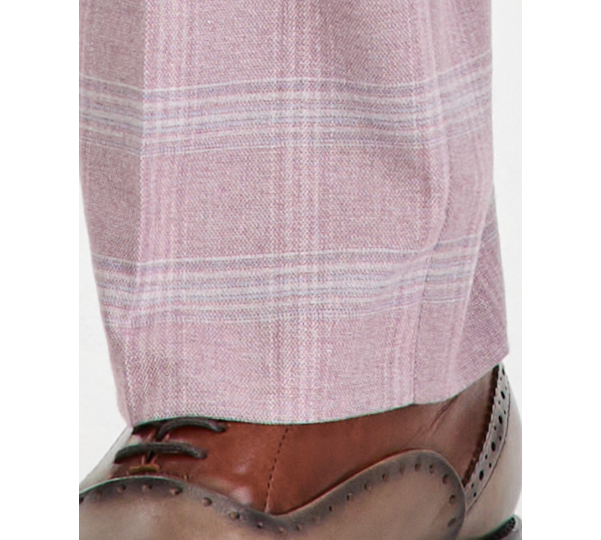 Tayion Collection Men's Classic-Fit Dusty Rose Suit Separates Pants