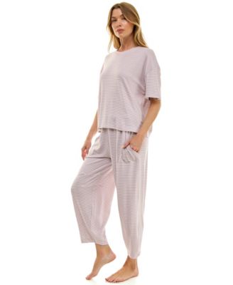Women's Boxy T-Shirt and Barrel Leg Pants Set