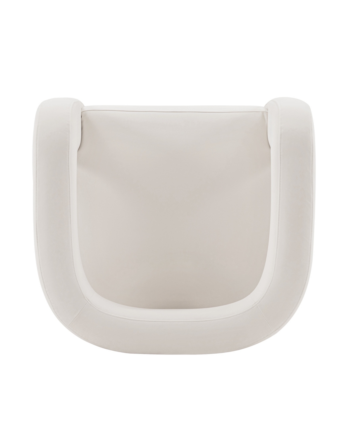 Manhattan Comfort Amirah Modern 27.17" Velvet Upholstered Accent Chair In White