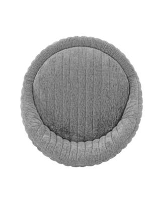 Leela Modern 31.5" Chenille Upholstered Swivel Accent Chair