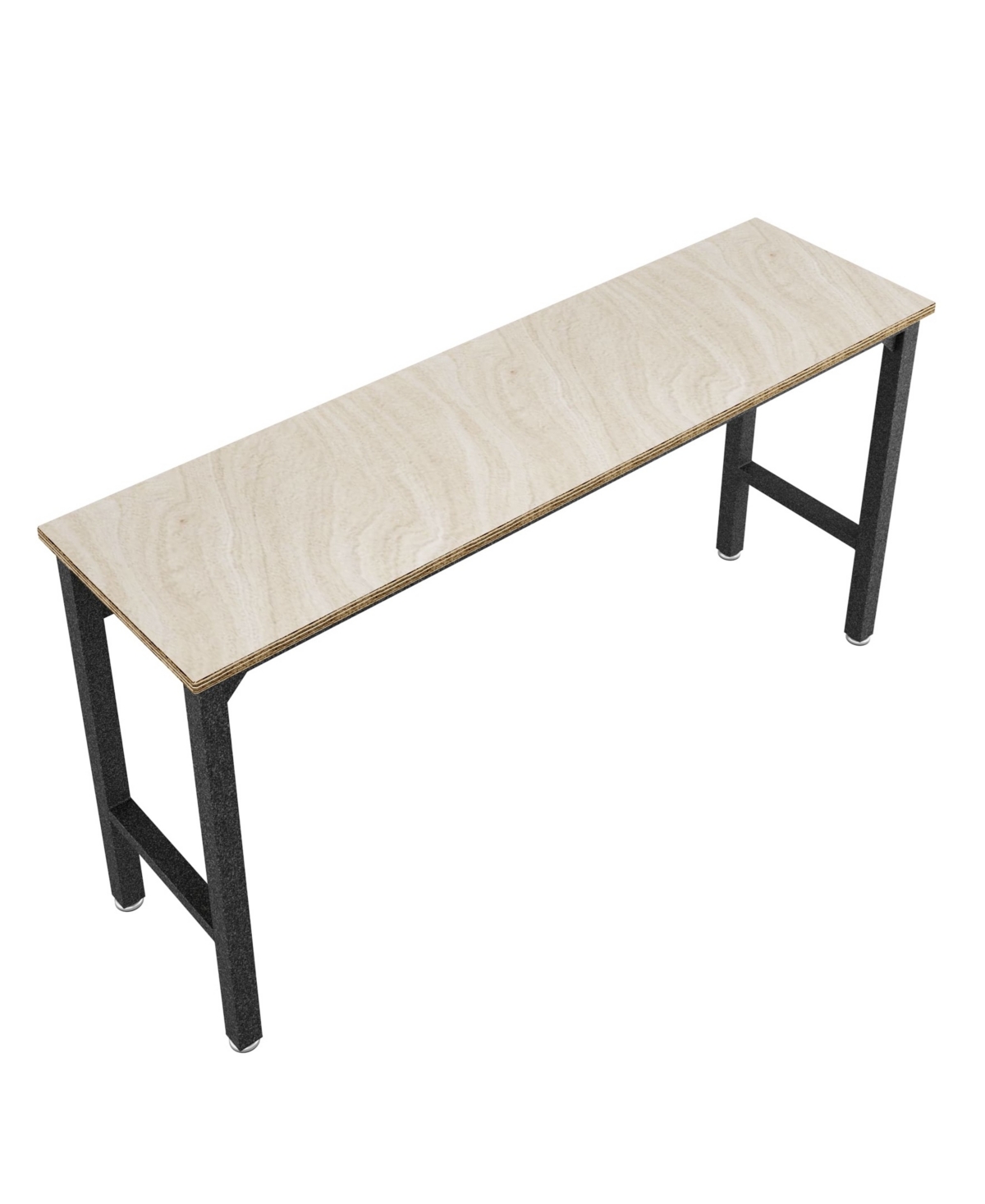 Manhattan Comfort Fortress 37.6" Metal Garage Table In Gray