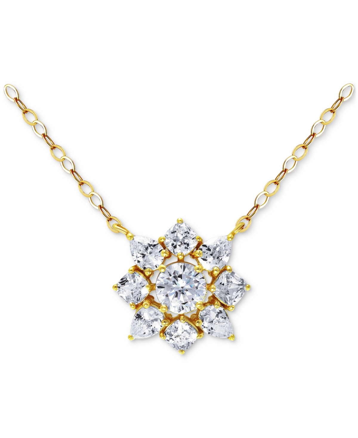 Giani Bernini Necklace (2-5/8 ct. t.w.) in Gold Plated Sterling Silver, Macy's Exclusive