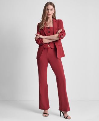 Petite One-Button Long Sleeve Jacket