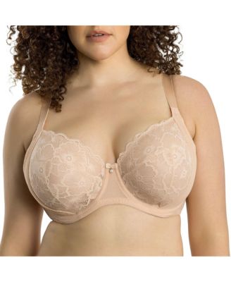 Women's Luxlacy Unlined Wired Bra, Desert Flower, 40H