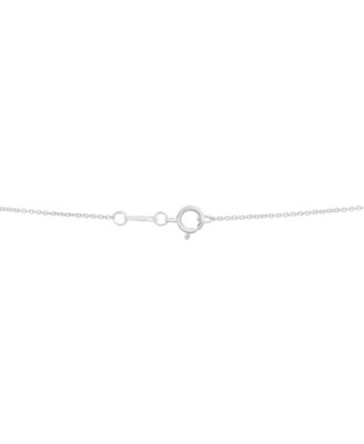 Diamond Double Heart Necklace (1/2 ct.t.w.) in Sterling Silver