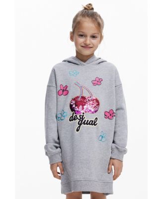  Girls's Cherry hooded dress