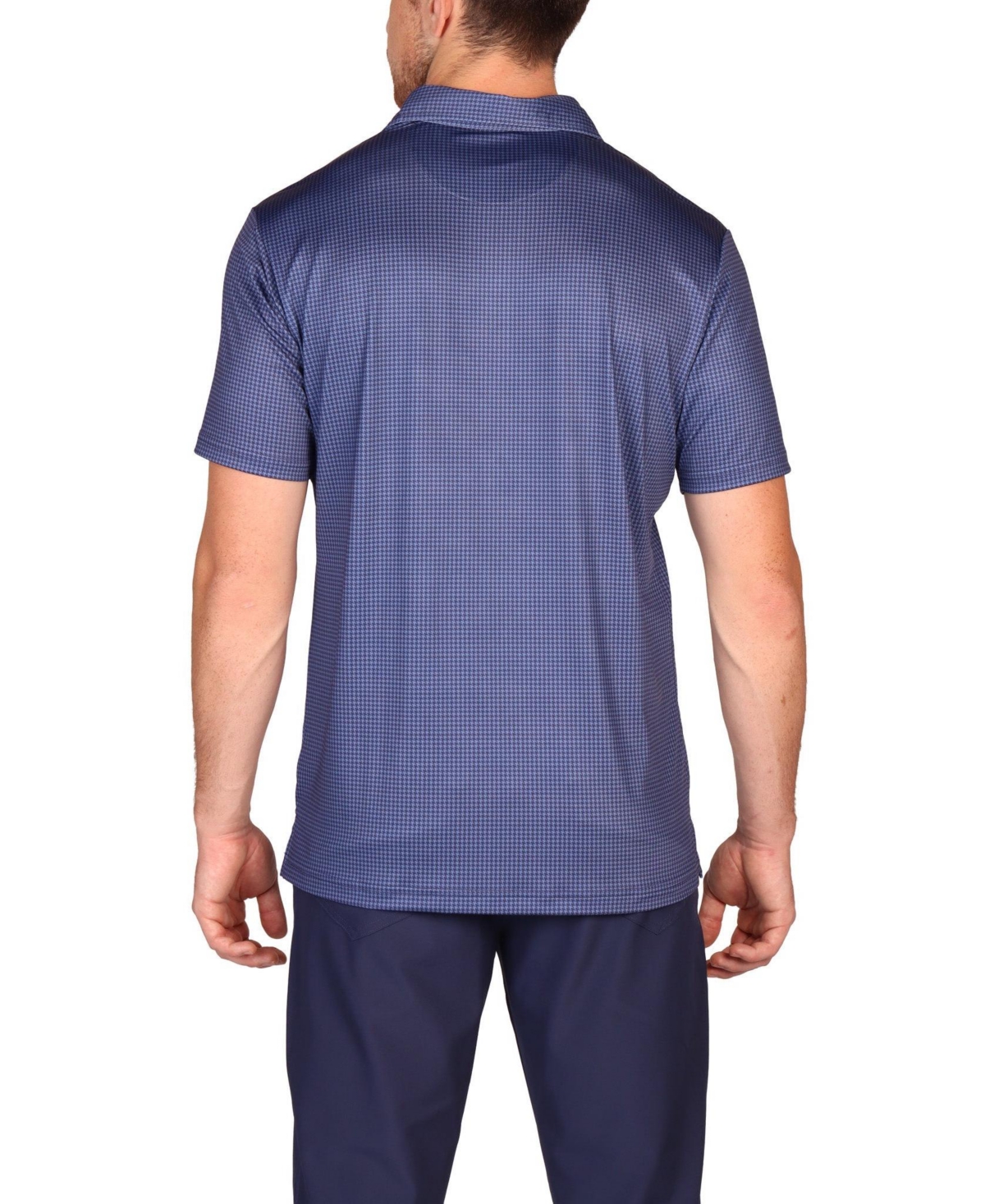 Tailorbyrd Big & Tall Gameplay Performance Polo - Mini Houndstooth