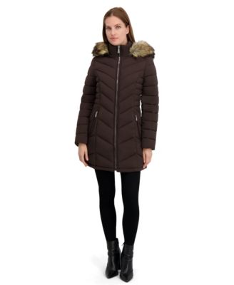 Women's Belted Puffer Coat