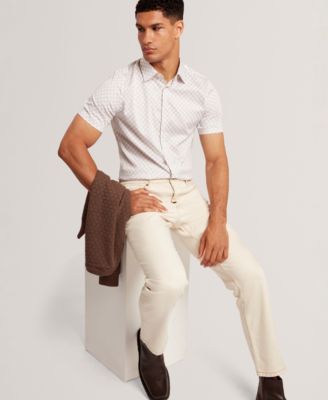 Men's Slim Fit Geo Print Shirt