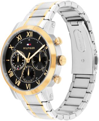 Men's Multifunction Two Tone Stainless Steel Bracelet Watch, 42mm