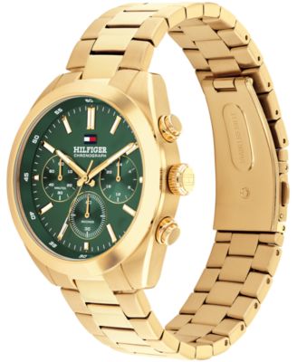 Men's Chronograph Gold Tone Stainless Steel Bracelet Watch, 40mm