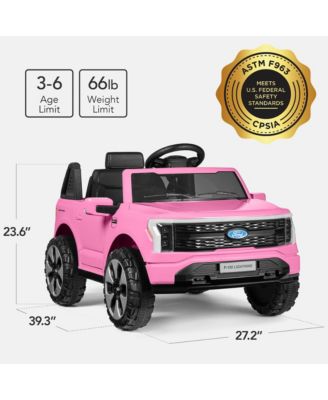 Kids 12V Ride On Car Officially Licensed Ford Lightning Truck w/ Remote, LED Lights