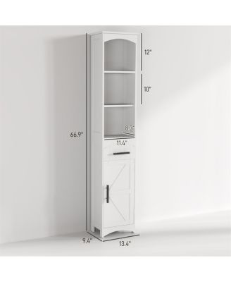 Bathroom Cabinet Space Saver for Towels and Essentials with Durable Build