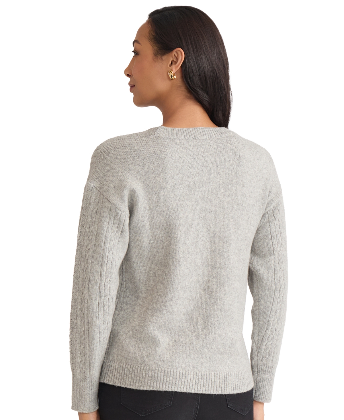 Jones New York Petite Long Sleeve Sweater