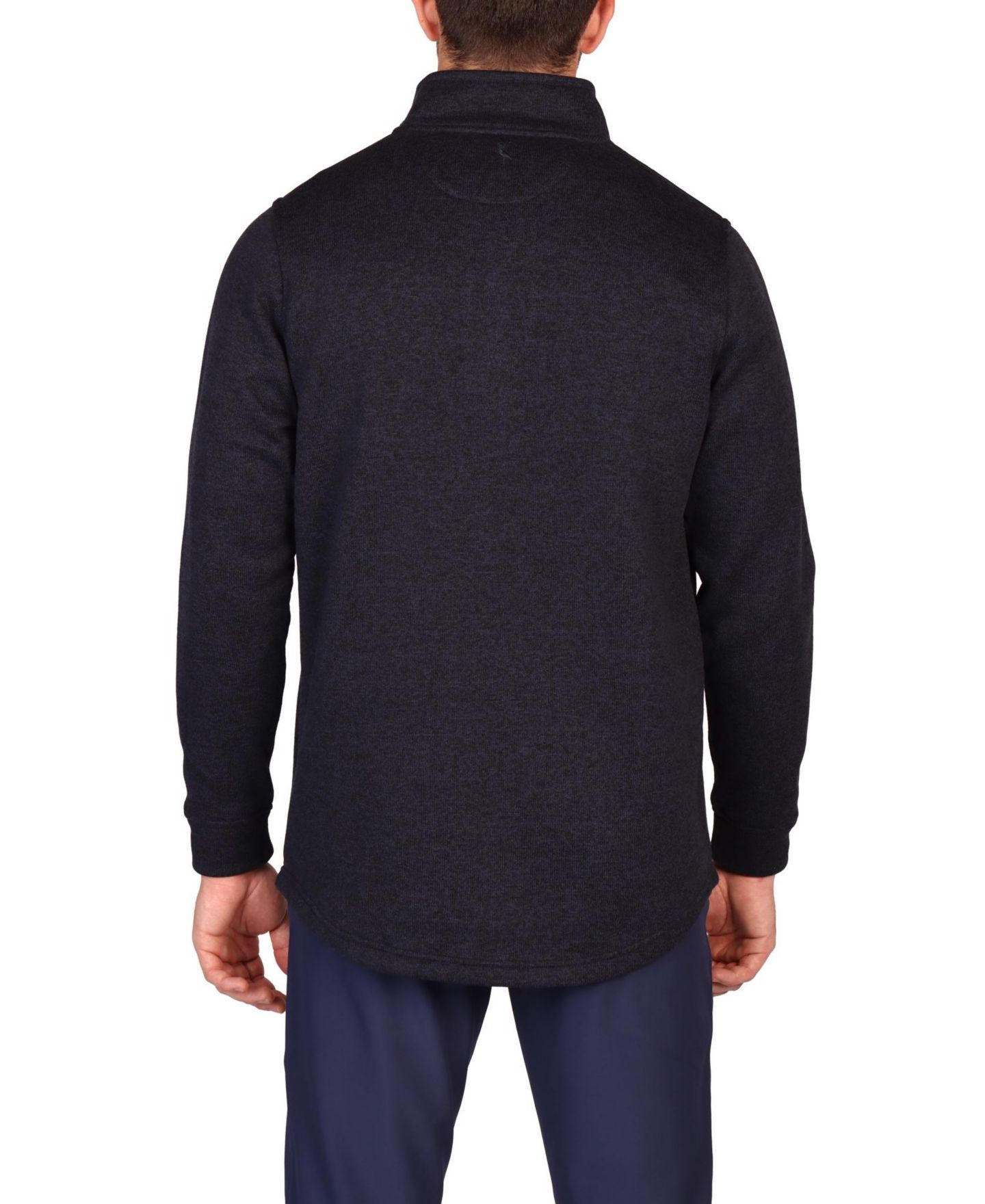 Мужской свитер Tailorbyrd Sweater Knit Snap Placket Pullover, цвет: Тёмно-синий — фото 3