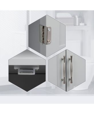 Space-Saving Bathroom Organizer Cabinet for Towels and Essentials