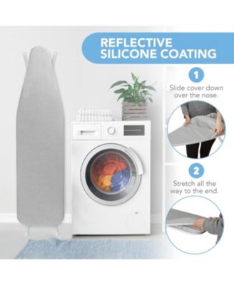 Ironing Board Cover and Pad - 15&amp;quot; x 54&amp;quot; - Large Fits All Standard Sizes - Heat Reflective Iron Pad