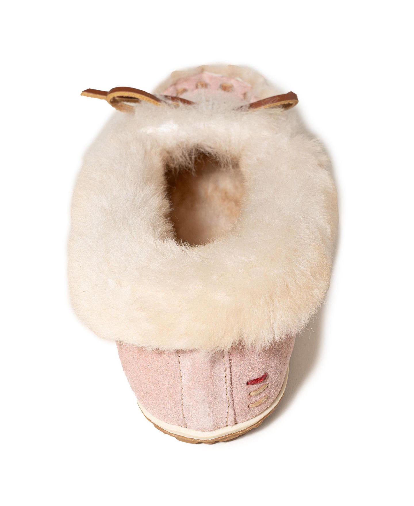 Женские тапочки Minnetonka Ultimate Sheepskin Slipper, цвет: Пудровый — фото 6