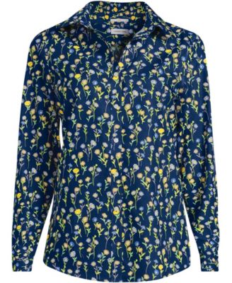 Women's No Iron Button Front Shirt