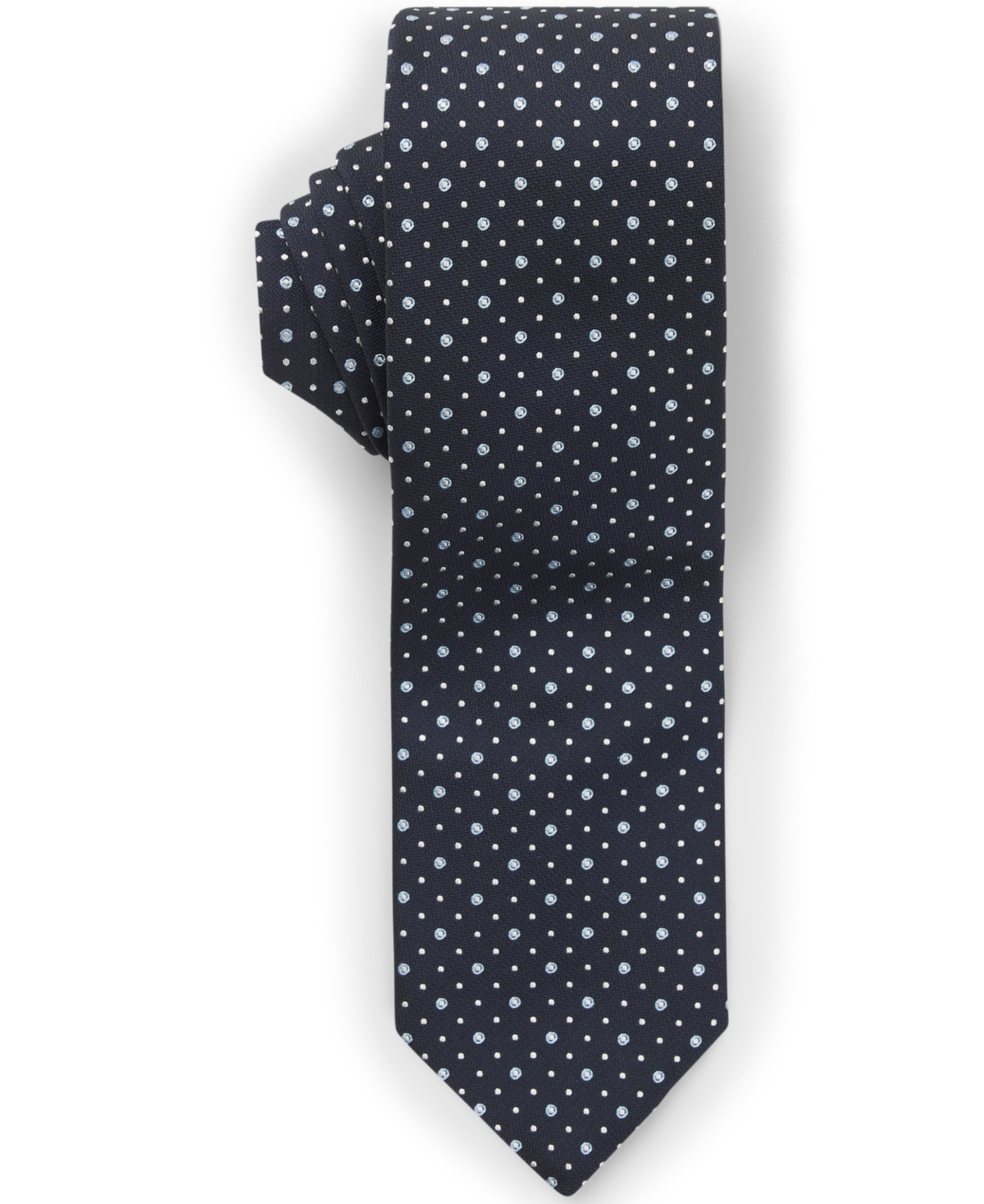 Hugo Boss Boss By  Men's Dot Motif Silk-blend Tie In White