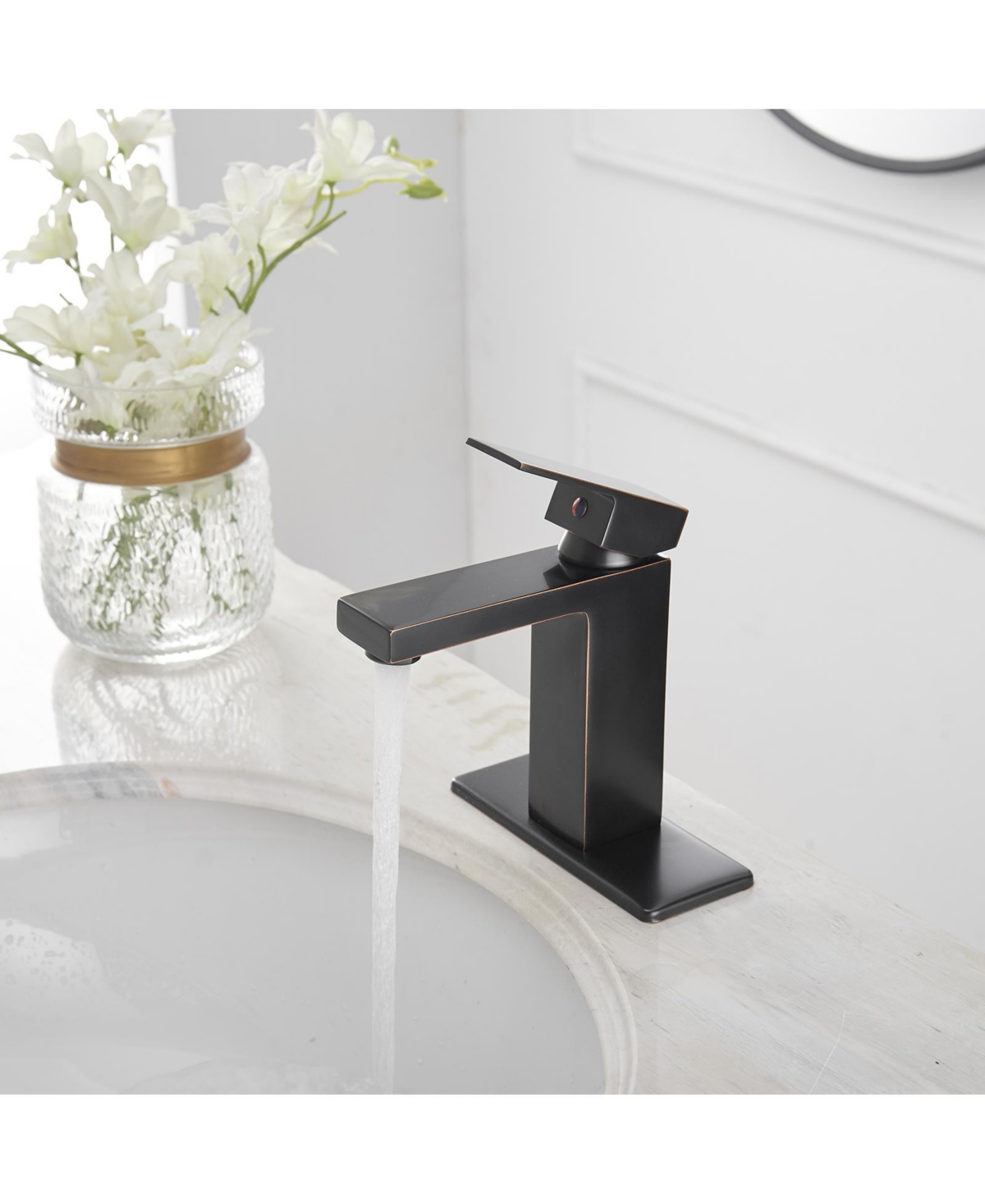 Greenspring Single Hole Single-Handle Low-Arc Bathroom Faucet With Pop-up Drain Assembly in Oil Rubbed Bronze