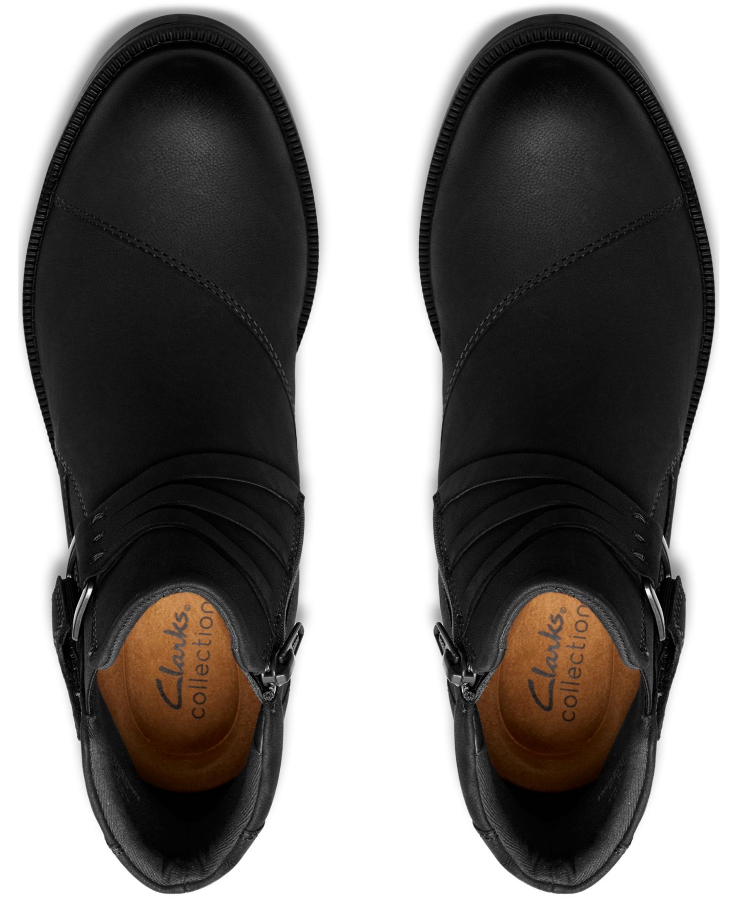 Женские ботинки Clarks Adalynn Faye Ankle Booties, цвет: Чёрный нубуковый — фото 4
