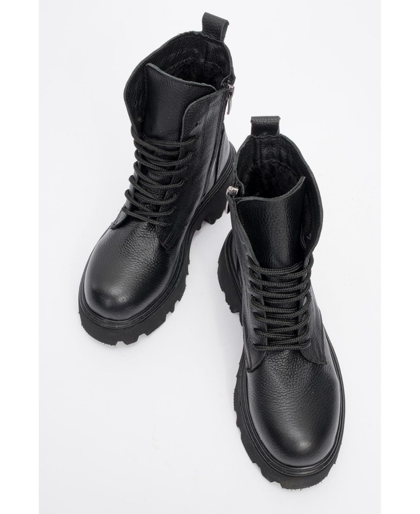 Женские ботинки Forever & Always Shoes Tina Leather Ankle Boot (Women), цвет: Чёрный кожаный — фото 2