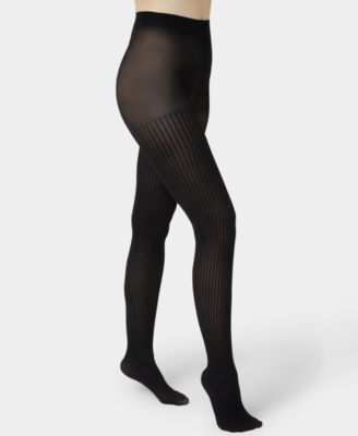 Hue - Women's Faux Textured Knee Tights