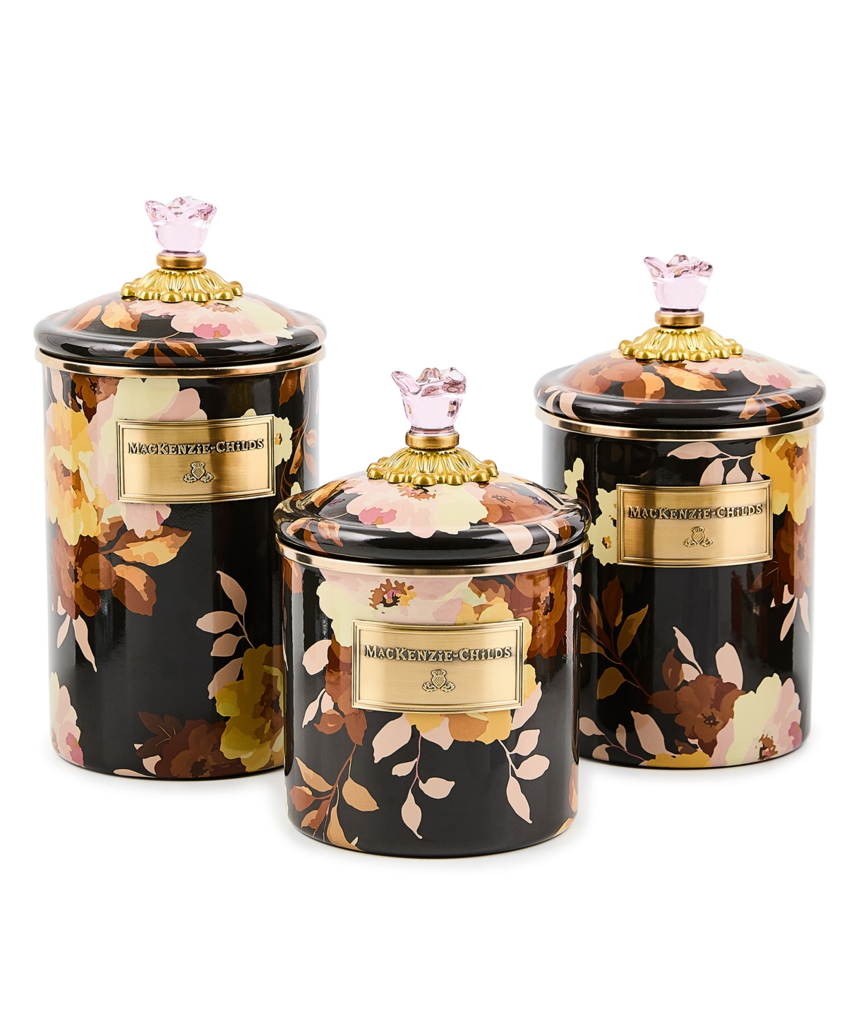 MacKenzie-Childs Wild Rose Large Canister