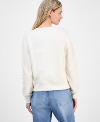 Petite Embellished Sweatshirt, Macy's Exclusive