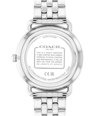 Men's Elliot Silver Tone Stainless Steel Bracelet Watch, 43mm