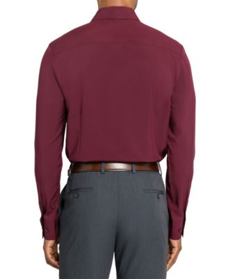 Men's Solid Performance Stretch Cooling Comfort Dress Shirt