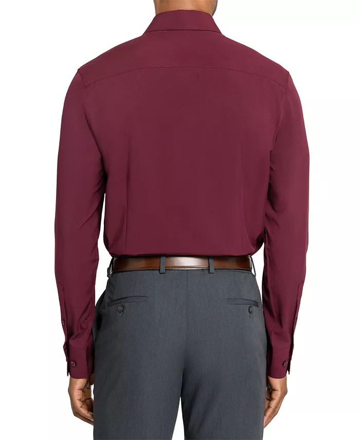 Men's Solid Performance Stretch Cooling Comfort Dress Shirt - thumbnail 8