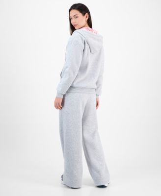 Ultra Flirt Juniors Full Zip Faux Fur Lined Hoodie Faux Fur Lined Sweatpants In Multi