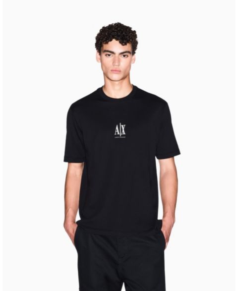 Мужская футболка A|X Armani Exchange Small Logo Icon, цвет: Чёрный