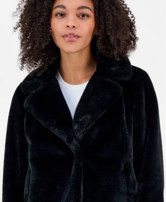 Juniors' Faux-Fur Jacket
