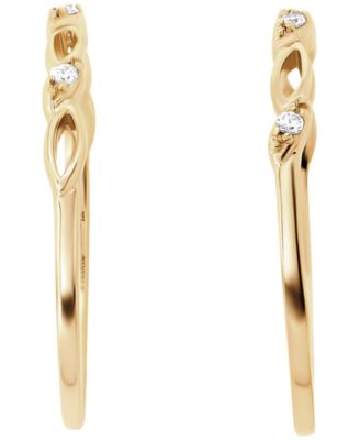 2-Piece Cubic Zirconia Marquise Stackable Ring Set (0.12 ct. t.w.) in Gold Over Sterling Silver